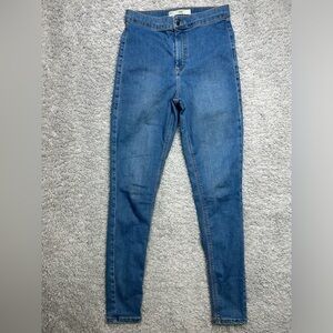 TopShot Moto Jeans Womens 28 Joni Skinny High Rise Light Wash Casual Denim